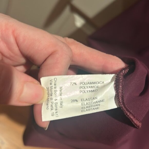 🎀CHIARA BONI purple midi sheath dress made in Italy - Picture 10 of 12